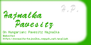 hajnalka pavesitz business card